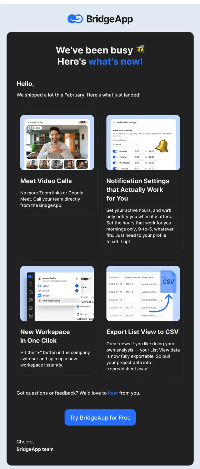 We’ve been busy. Here’s what’s new!