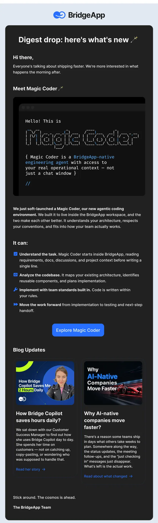 Digest drop: here’s what’s new