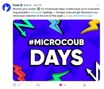 Coub tweet: microcoub days