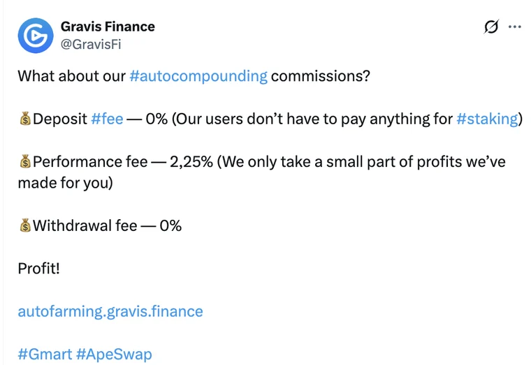 X: the fees, explained in three lines.